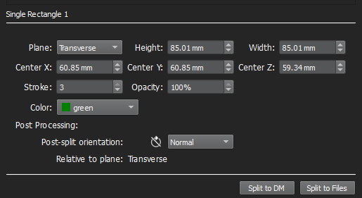 Image of VivoQuant UI: Close-up of Splitting Operator UI improvements